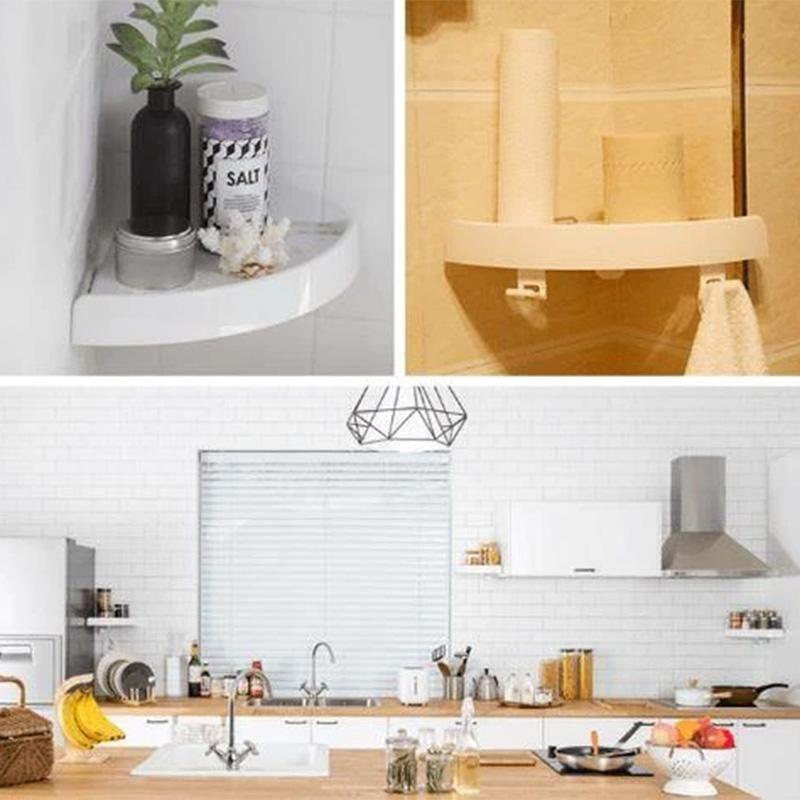 Multifunctional Corner Shelf Without Screws