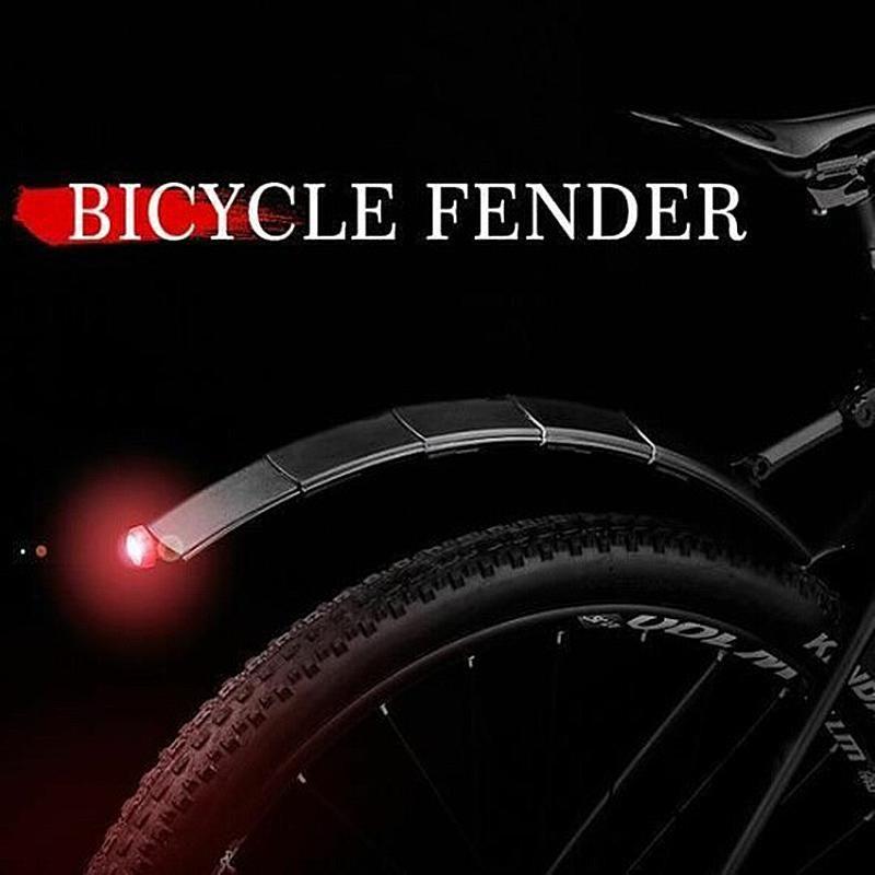 Super Pressure Resistant Bicycle Retractable Mudguard with Taillights