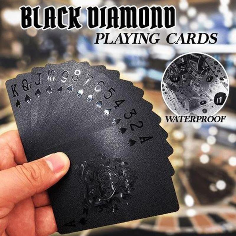 Waterproof Black Diamond Playing Cards