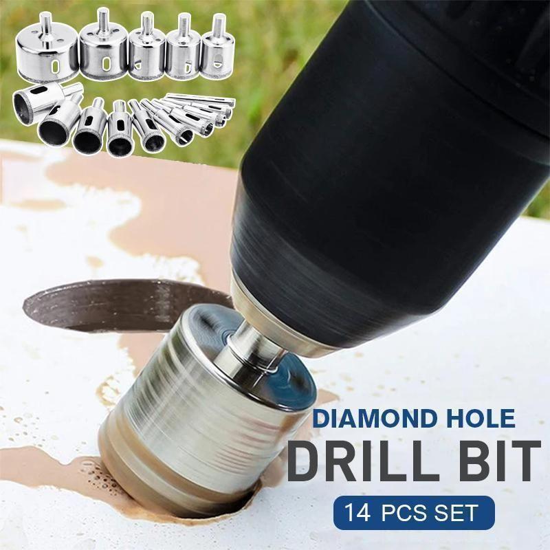 Diamond Hole Drill Bit 14 Pcs Set
