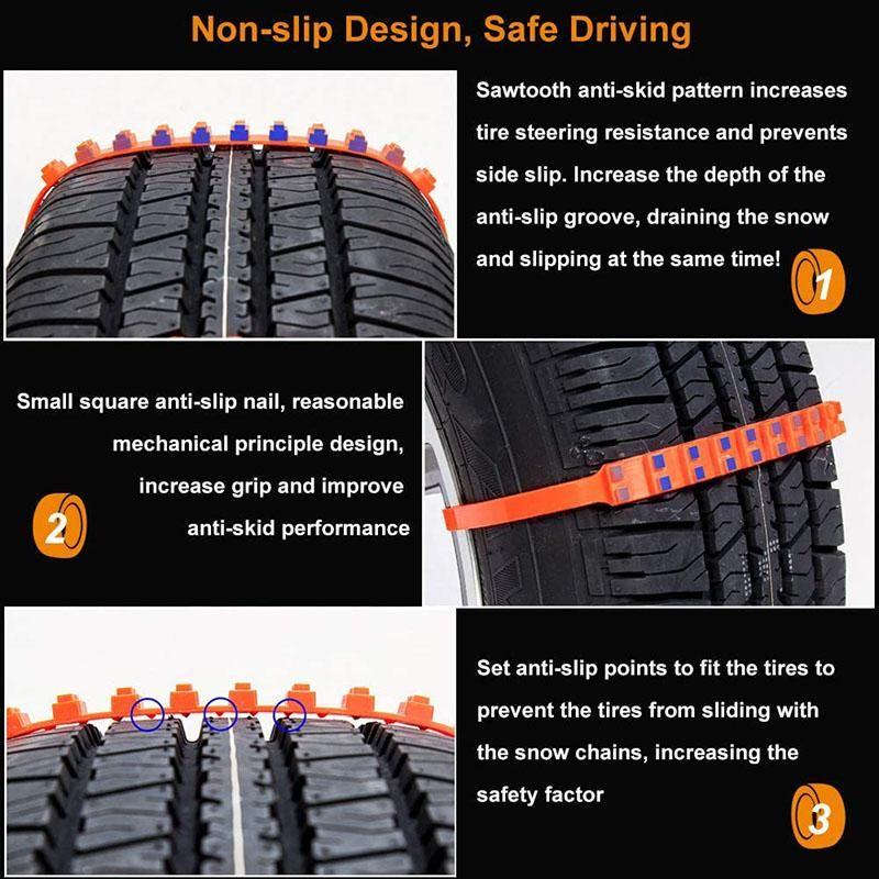 Anti-skid Emergency Snow Tire Chains