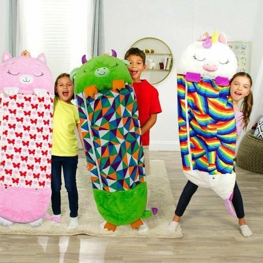 Fleece sleeping bag for children