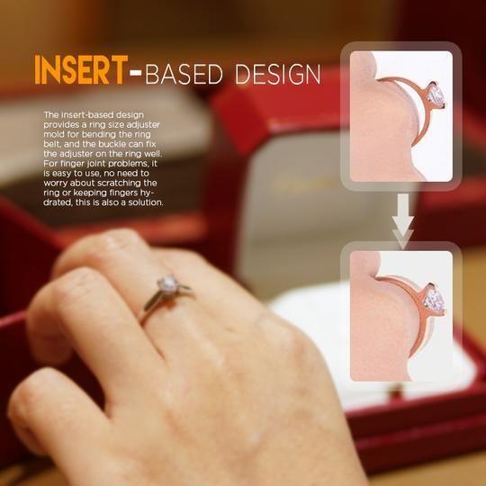 Invisible Ring Re-sizer Prevents Ring From Sliding Off