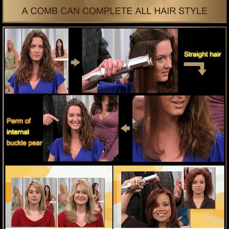 Professional 2-Way Rotating Straight Hair Curler