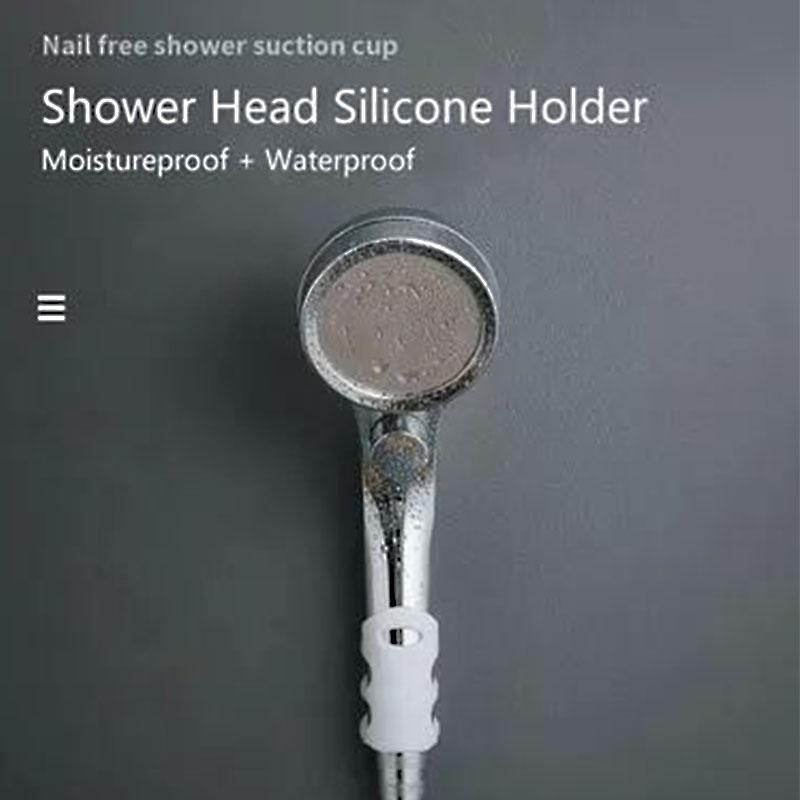 Silicone shower head holder