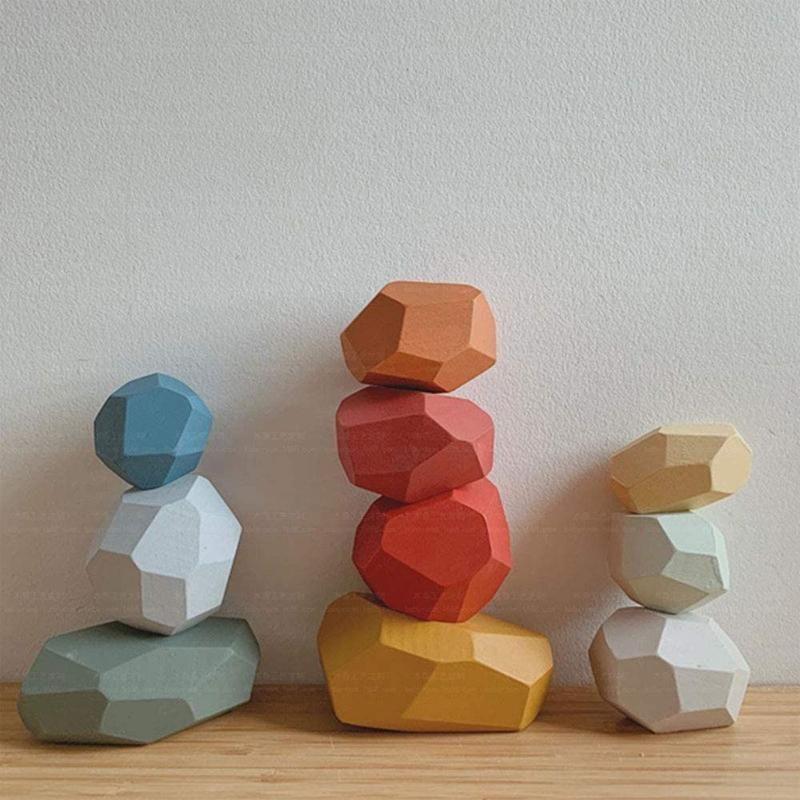 Wooden rock wood toys