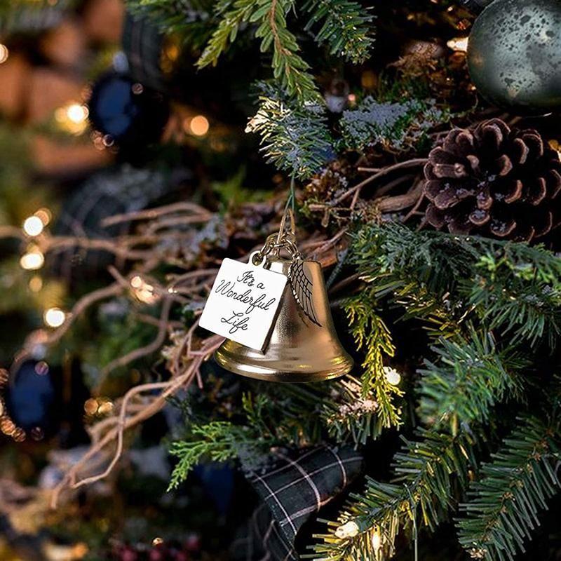 Christmas Bell Angel Wing Ornament