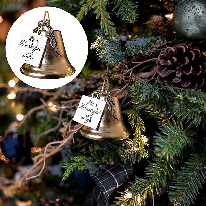 Christmas Bell Angel Wing Ornament