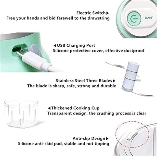 Portable Food Chopper Slicer