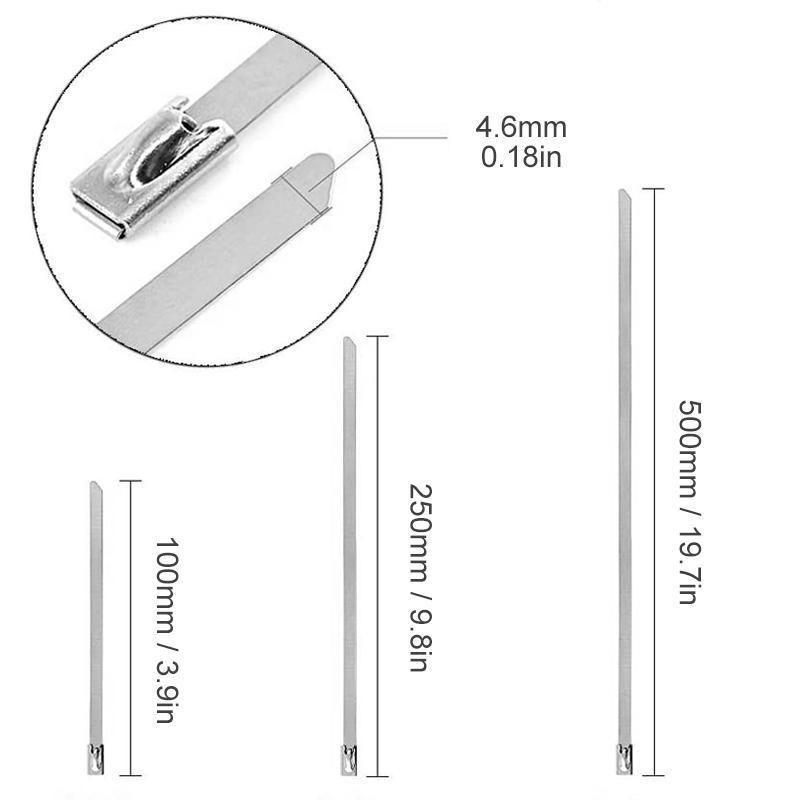 Multi-Purpose Locking Cable Metal Zip Ties