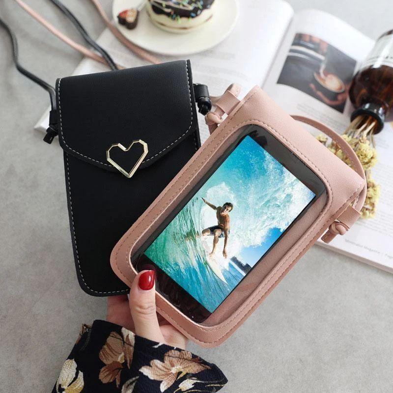 Stylish lady mobile phone bag