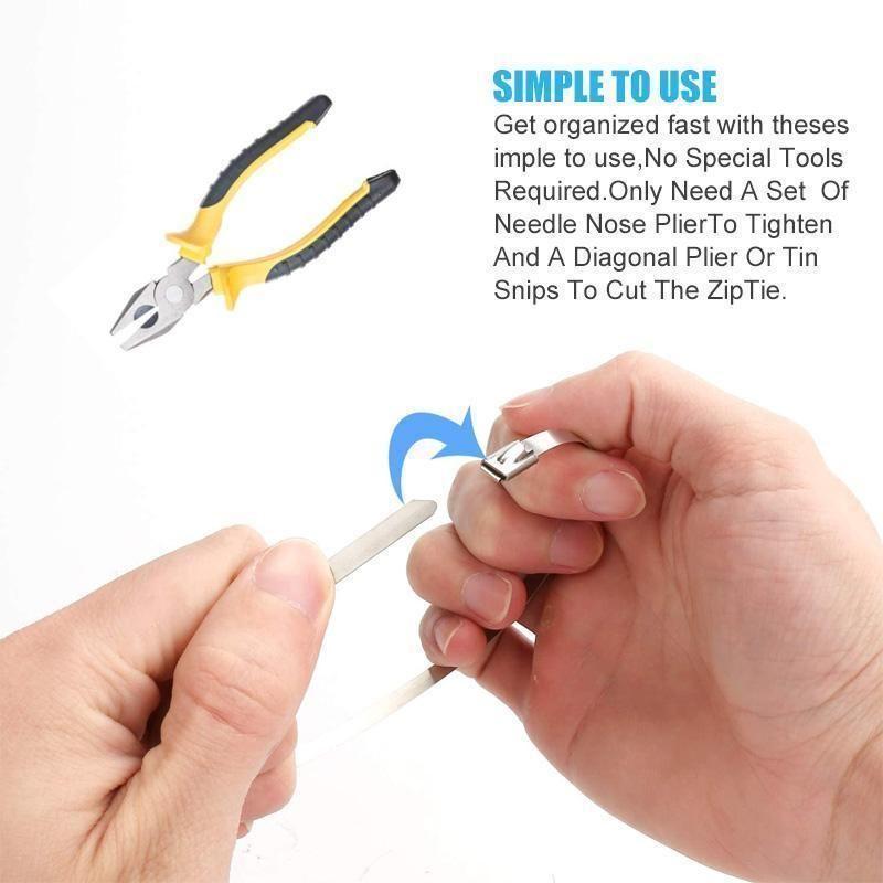 Multi-Purpose Locking Cable Metal Zip Ties