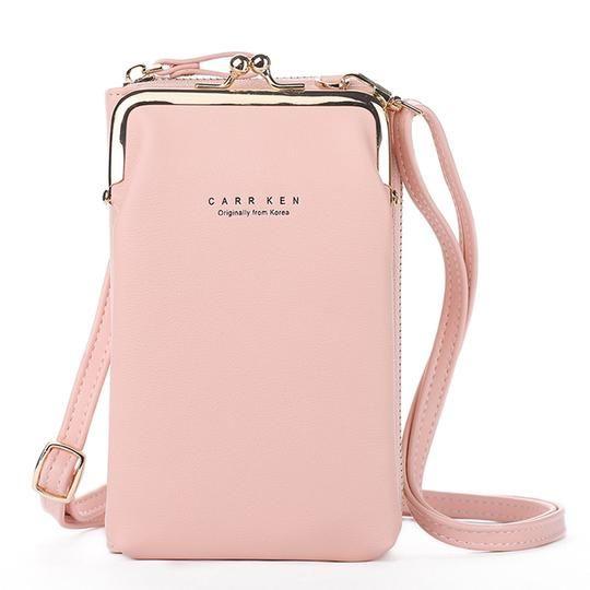 Soft Leather Crossbody Phone Bag