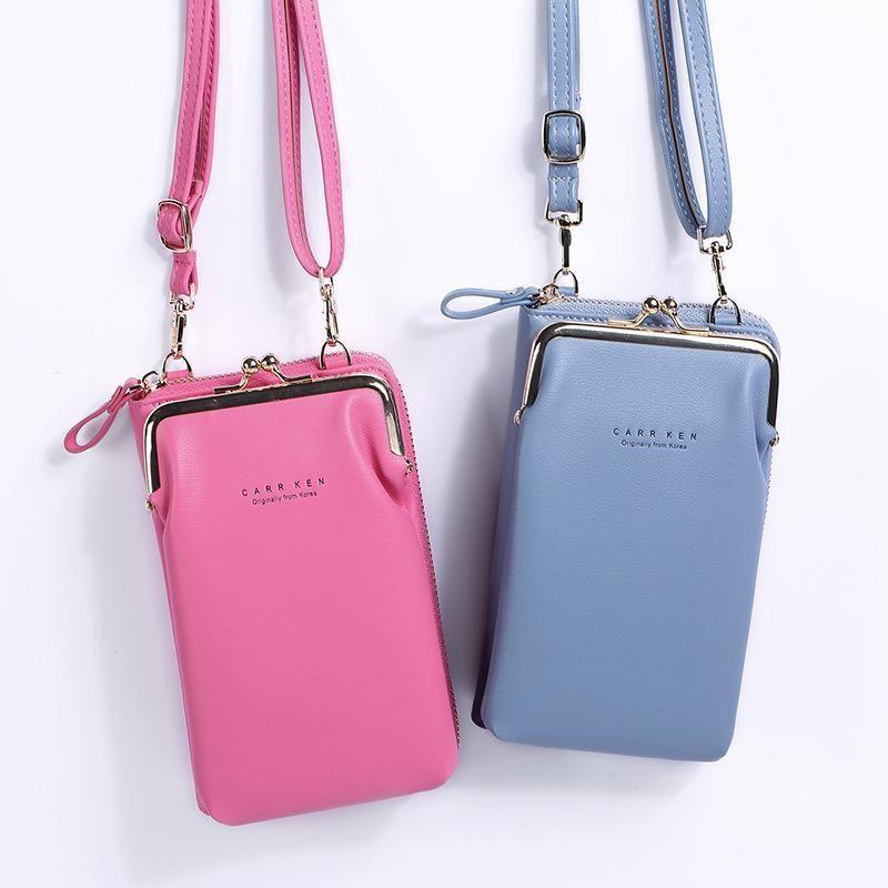 Soft Leather Crossbody Phone Bag