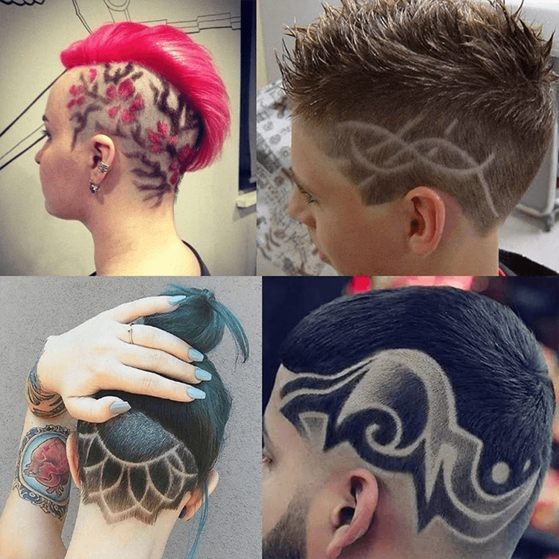 Hair TattooTrimmer for Hair Eyebrows Shaving Styling