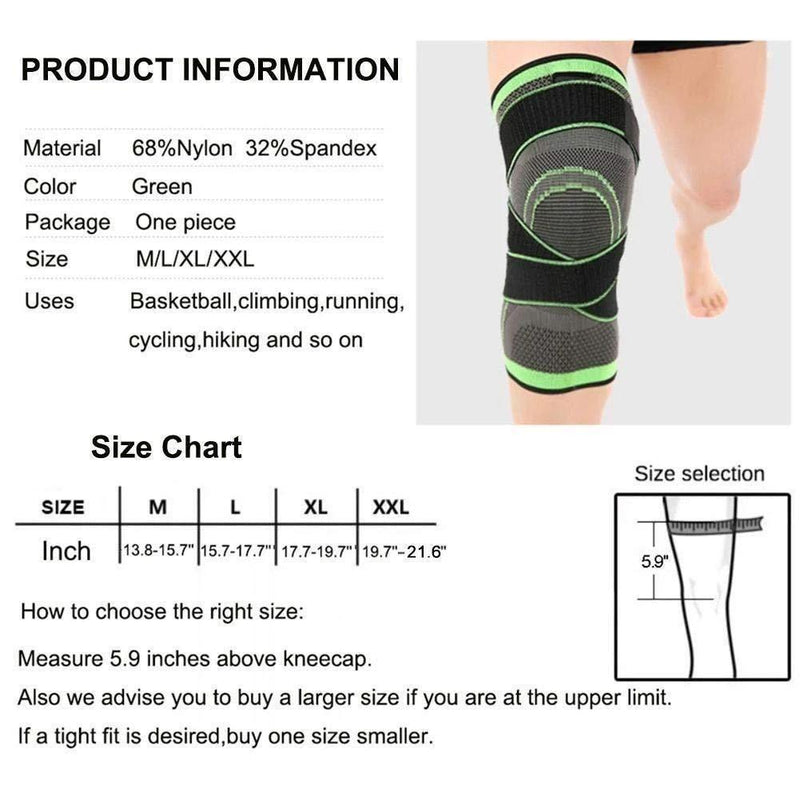 3D Adjustable Knee Brace For Pain Relief (Single)