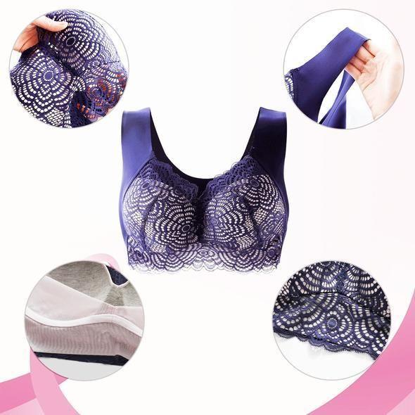 Ultimate Lift Stretch Full-Figure Seamless Lace Cut-Out Bra