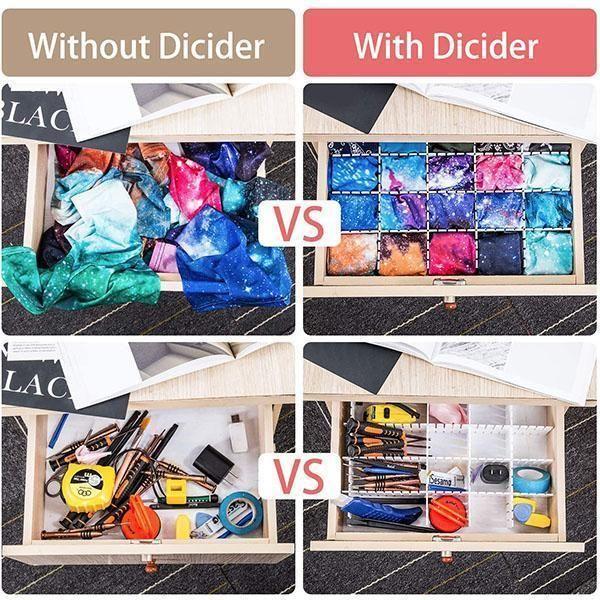 4pcs Drawer Finishing Partition