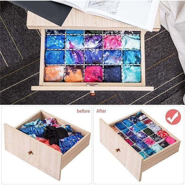 4pcs Drawer Finishing Partition
