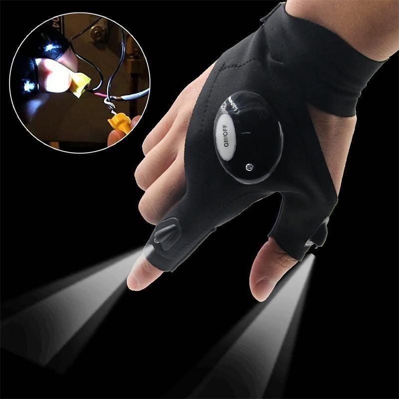 LED gloves with waterproof illumination