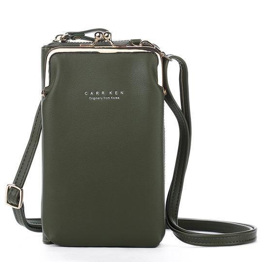 Soft Leather Crossbody Phone Bag