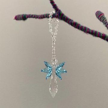 Rainbow angel crystal sun catcher