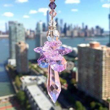 Rainbow angel crystal sun catcher