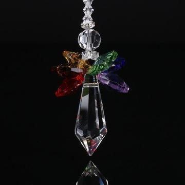 Rainbow angel crystal sun catcher