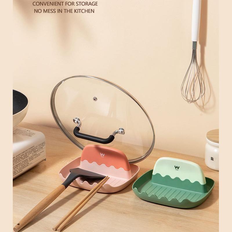 Pudding Pot Lid Stand Kitchen Utensil Holder