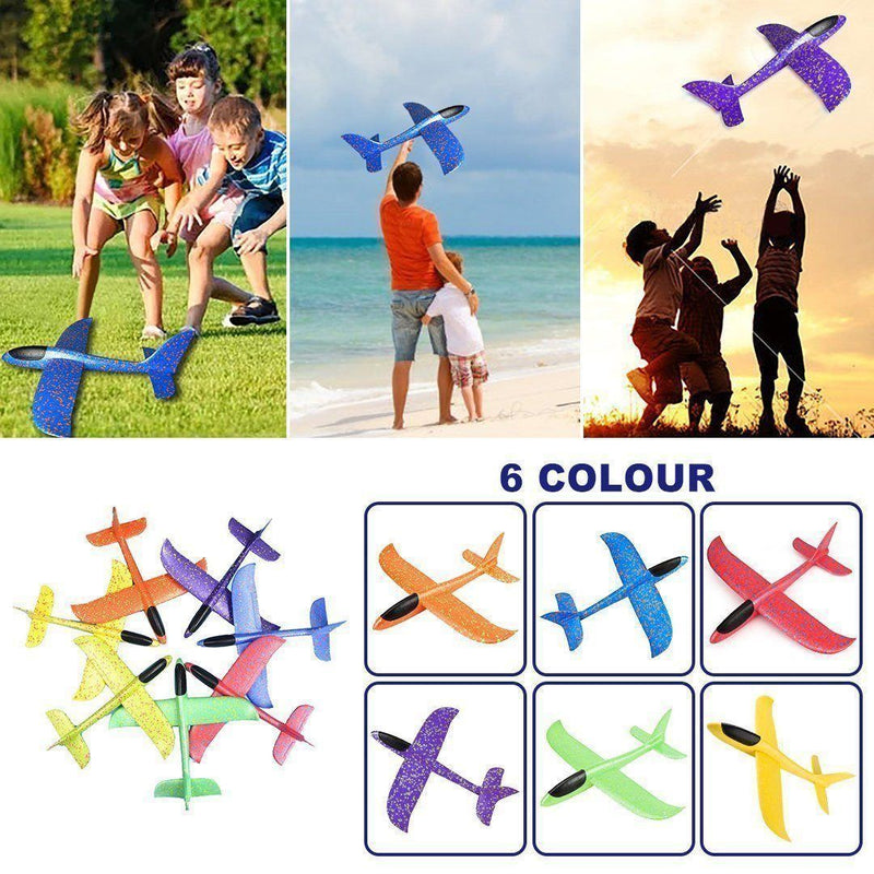 Foam Plastic Flying Glider Airplane(2PCS)