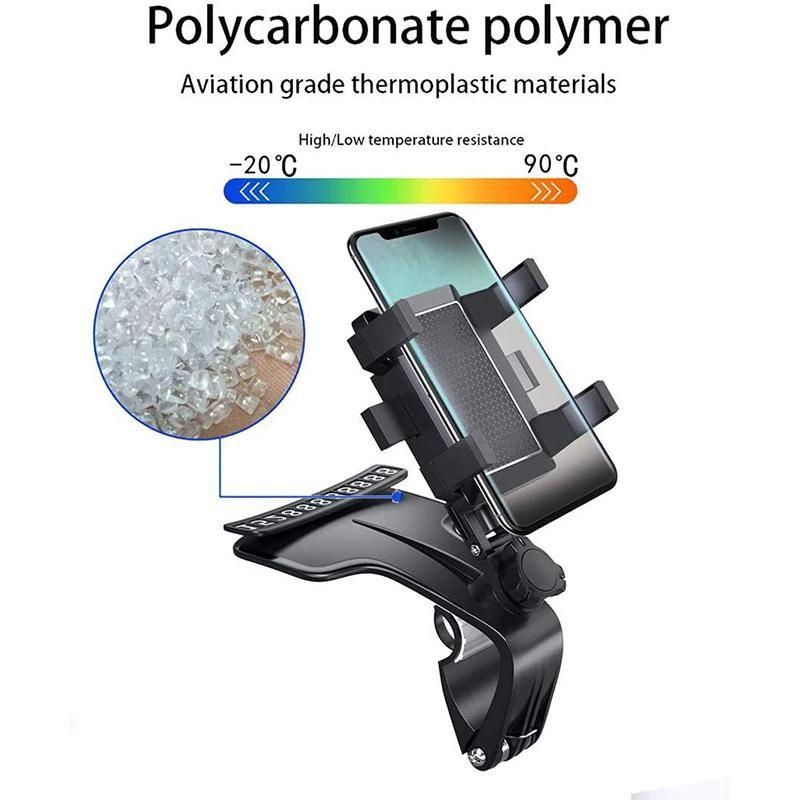 Car Dashboard Phone Holder with Number Plate