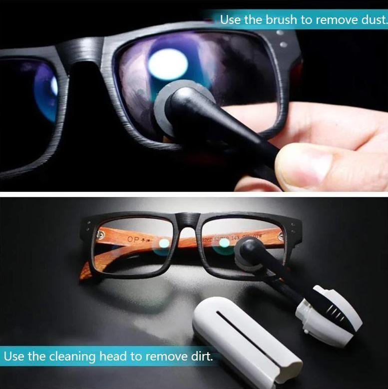 Portable Glasses Cleaning Brush