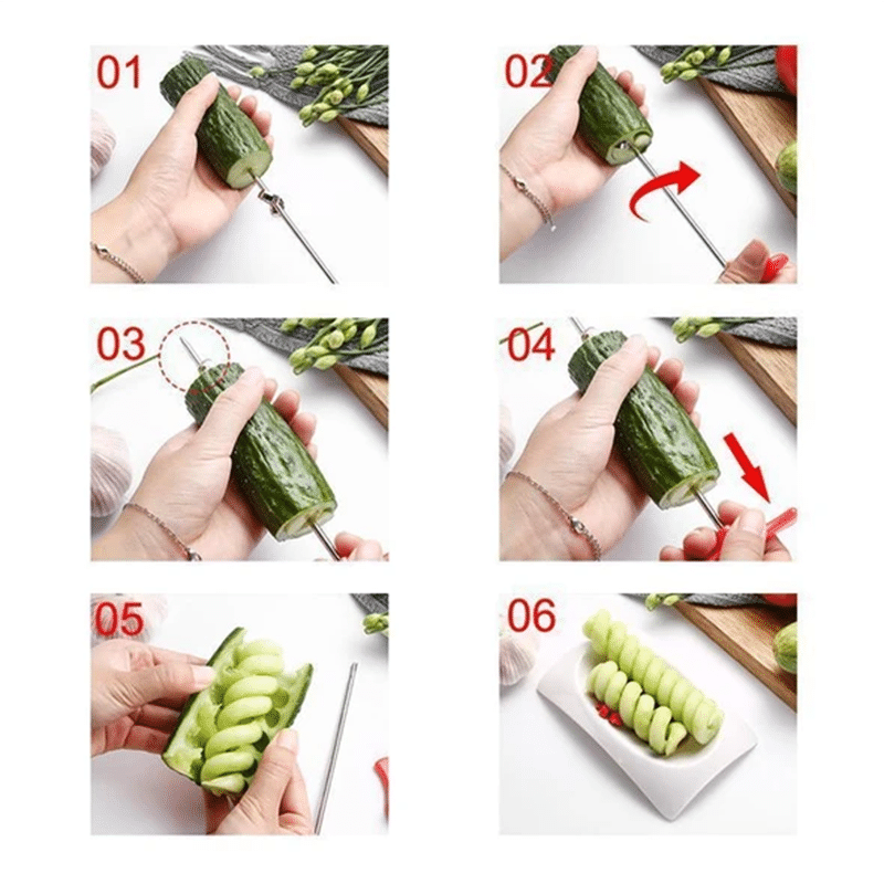 Creative Vegetable Fruit Spiral Twist Knife