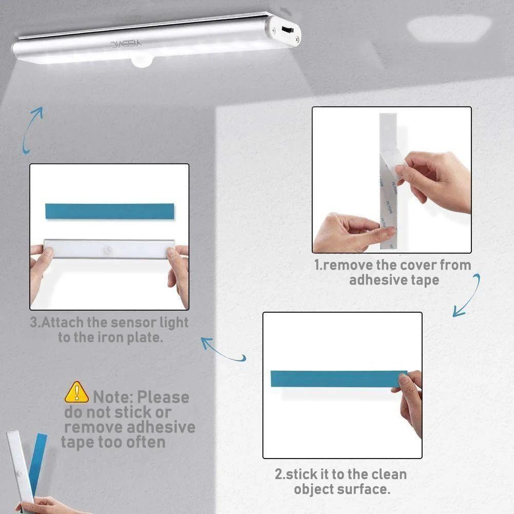 LED light with motion sensor