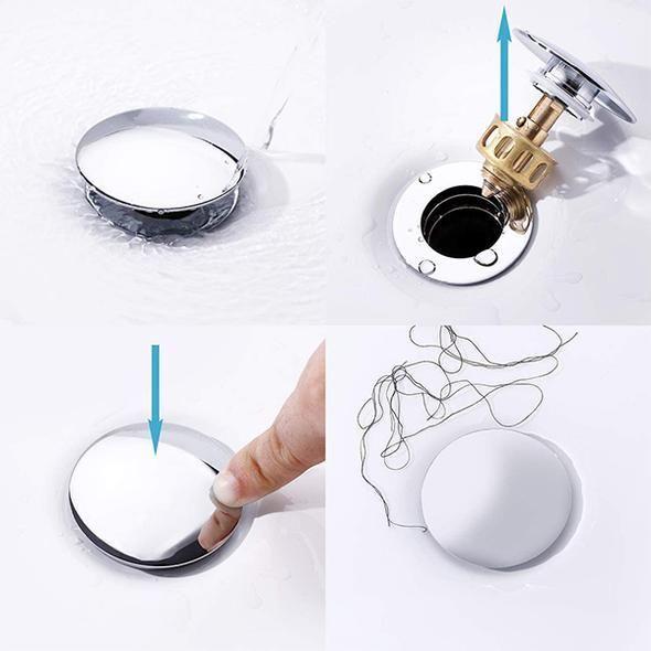 Universal Wash Basin Bounce Drain Filter