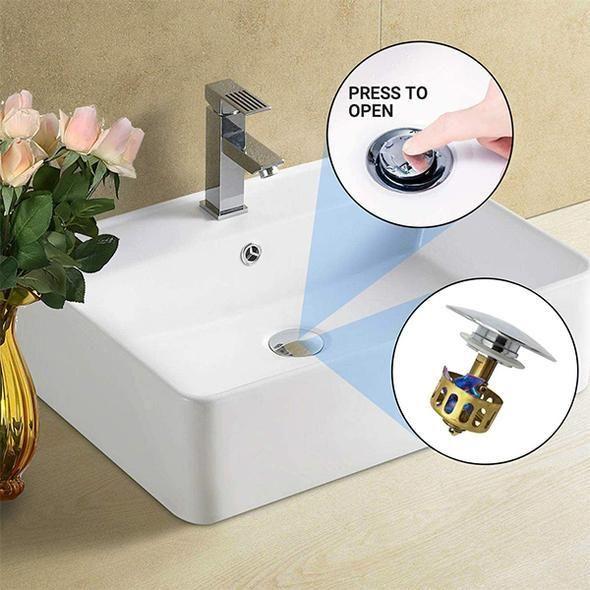 Universal Wash Basin Bounce Drain Filter
