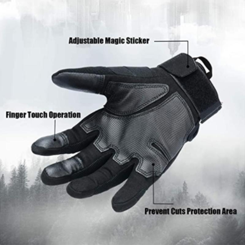 Touch Screen Full Finger Gloves for Outdoor Sports and Work