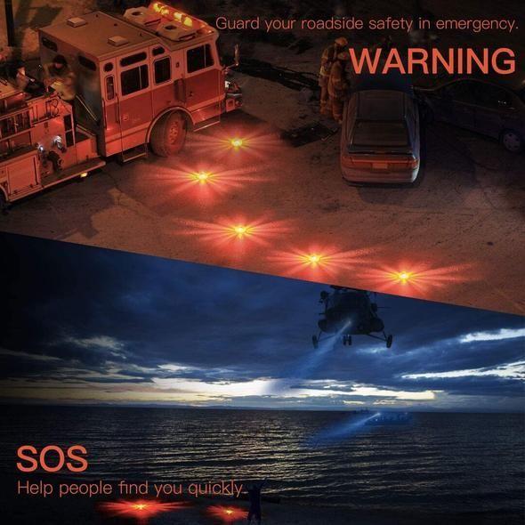LED Road Flares Flashing Warning Light