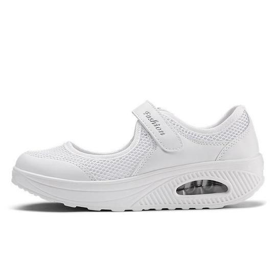 Women's stretchable breathable lightweight walking shoes