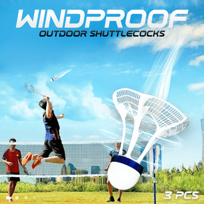 Windproof Outdoor Shuttlecocks 3PCS