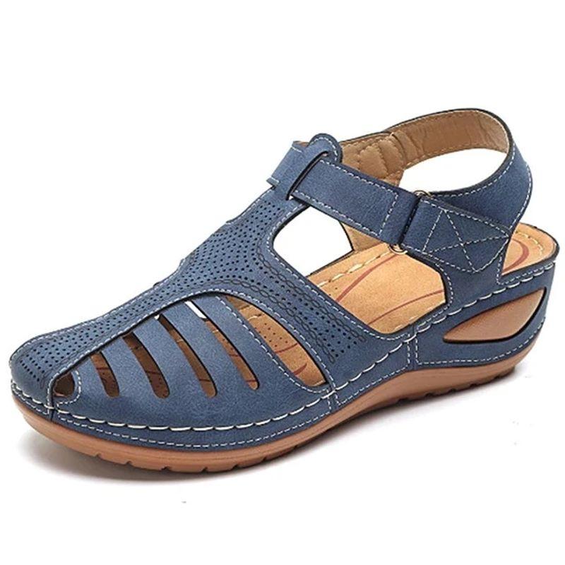 Summer leather sandals