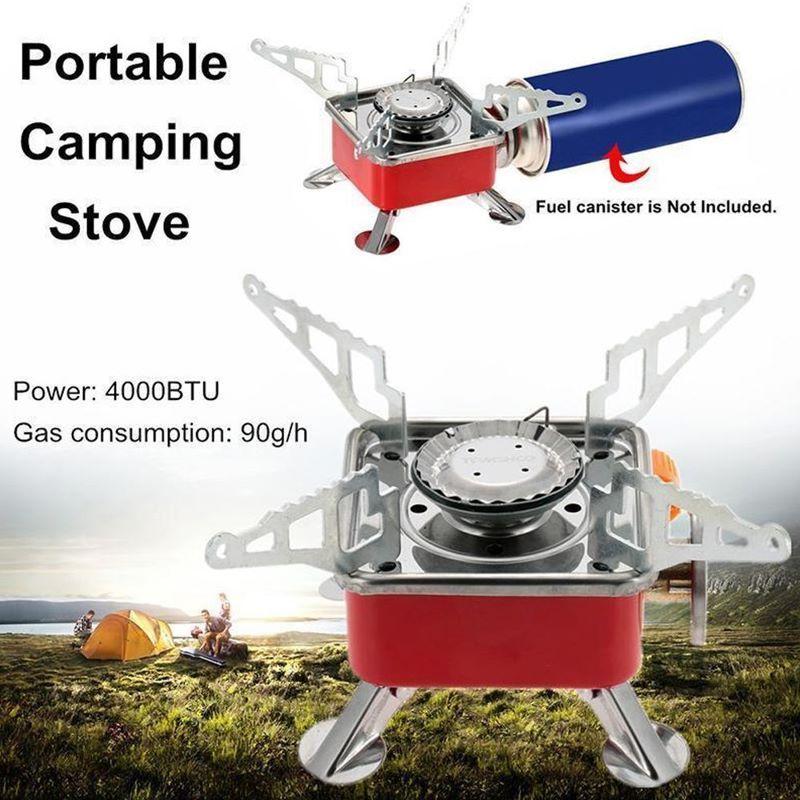 Windproof foldable stove burner