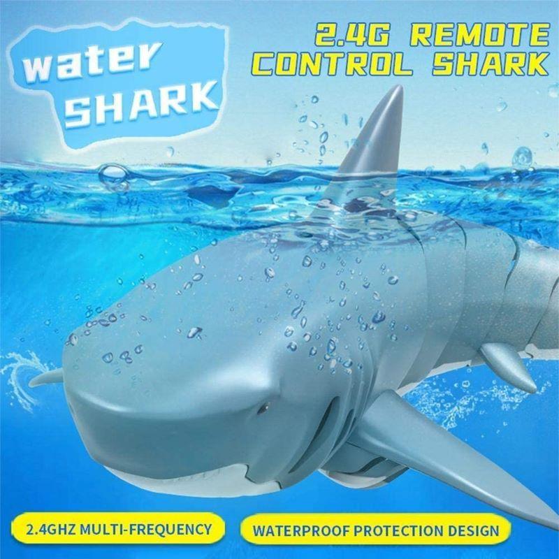 Rechargeable Remote Controlled Flying Shark Fish Water Game Toy