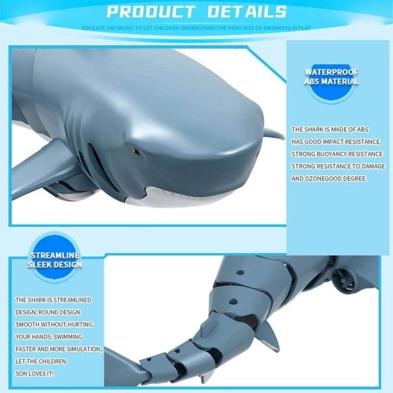 Rechargeable Remote Controlled Flying Shark Fish Water Game Toy