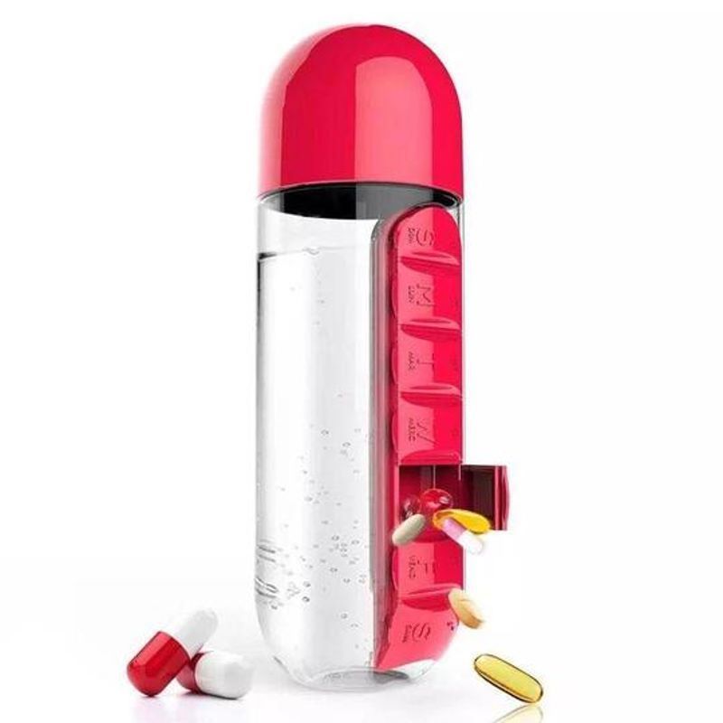 2 in 1 Daily Pill Box Water Bottle