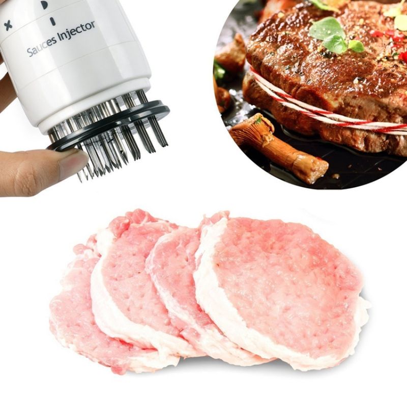 Meat Tenderizer Tool with Stainless Steel Needles