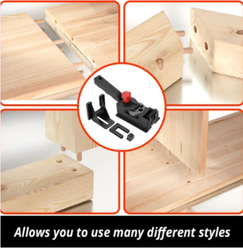 Adjustable Woodworking Drill Hole Jig