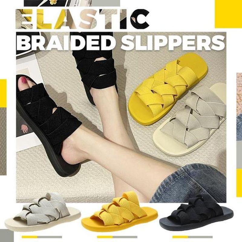 Elastic Braided Slippers （Free Shipping）