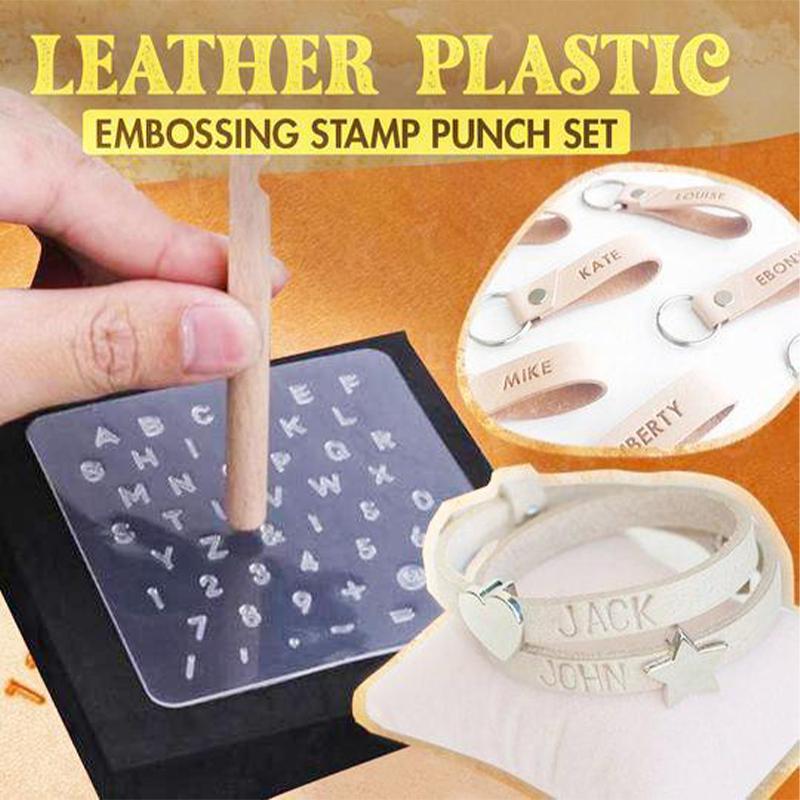 Leather Plastic Embossing Stamp Punch Set