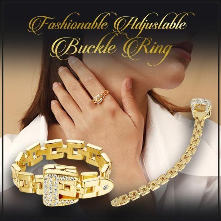 Fashionable Adjustable Buckle Ring